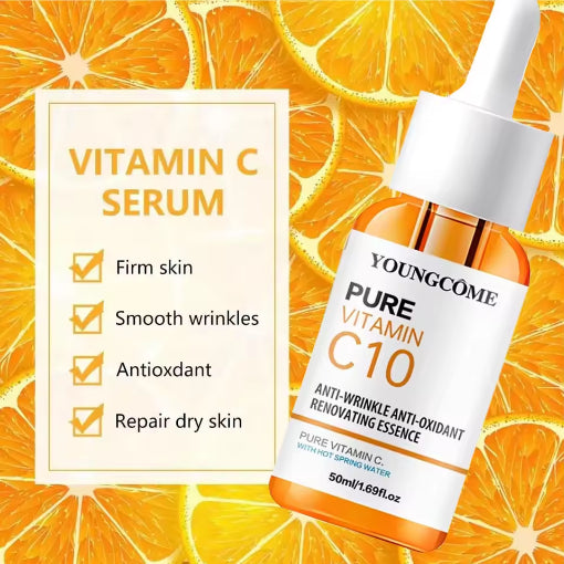 Vitamin C & Hyaluronic Acid Facial Serum – Brightening, Anti-Aging & Hydrating Skincare